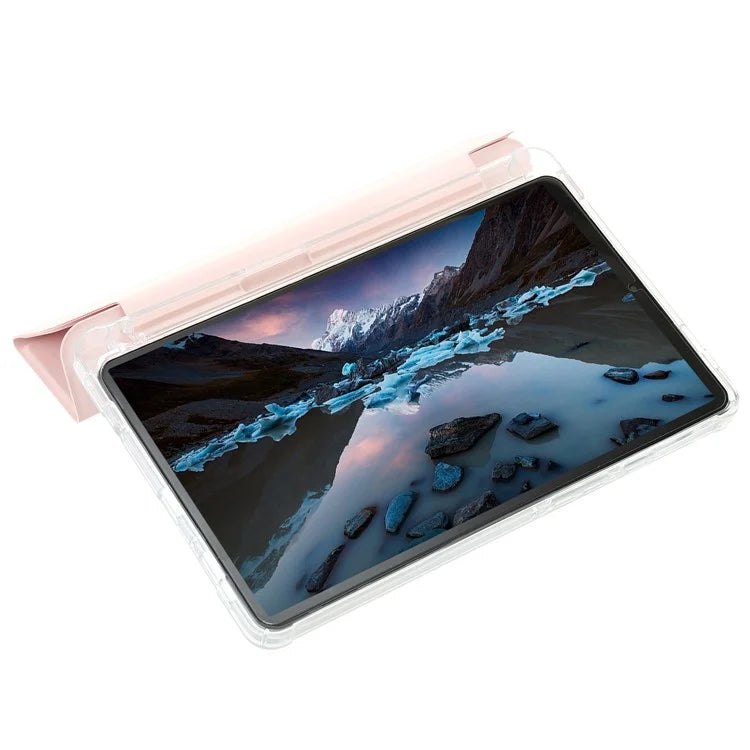 For Samsung Galaxy Tab A9+ Tablet Case Tri-fold PU Leather+TPU+Acrylic Stand Cover