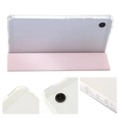 For Samsung Galaxy Tab A9+ Tablet Case Tri-fold PU Leather+TPU+Acrylic Stand Cover