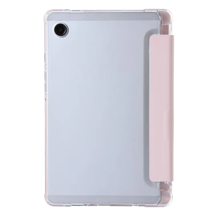 For Samsung Galaxy Tab A9+ Tablet Case Tri-fold PU Leather+TPU+Acrylic Stand Cover