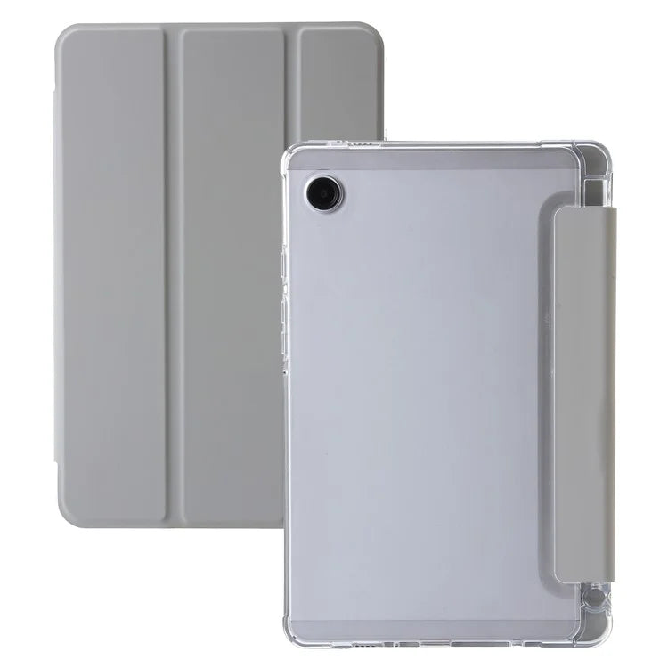 For Samsung Galaxy Tab A9+ Tablet Case Tri-fold PU Leather+TPU+Acrylic Stand Cover