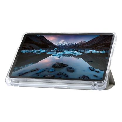 For Samsung Galaxy Tab A9+ Tablet Case Tri-fold PU Leather+TPU+Acrylic Stand Cover