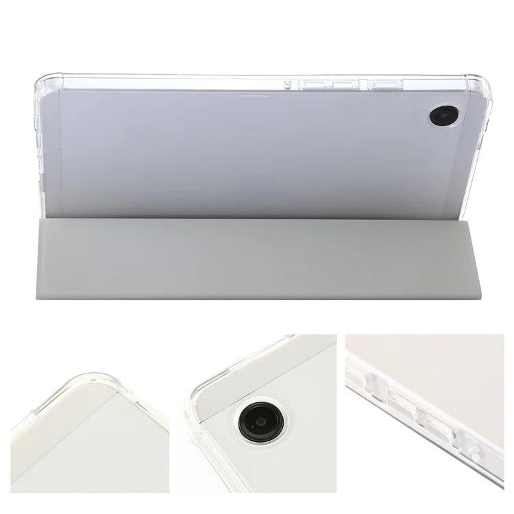 For Samsung Galaxy Tab A9+ Tablet Case Tri-fold PU Leather+TPU+Acrylic Stand Cover