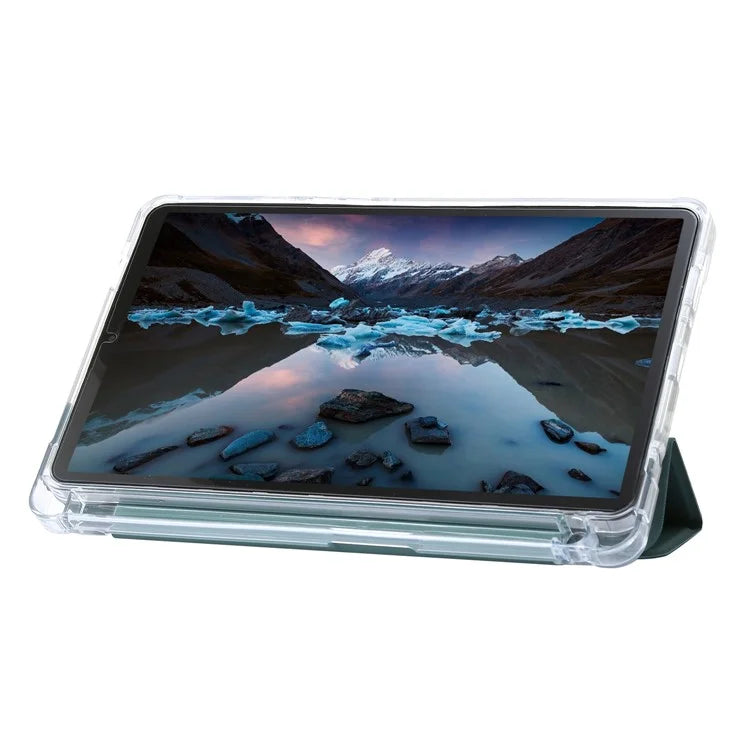 For Samsung Galaxy Tab A9+ Tablet Case Tri-fold PU Leather+TPU+Acrylic Stand Cover
