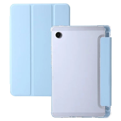 For Samsung Galaxy Tab A9+ Tablet Case Tri-fold PU Leather+TPU+Acrylic Stand Cover