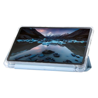 For Samsung Galaxy Tab A9+ Tablet Case Tri-fold PU Leather+TPU+Acrylic Stand Cover