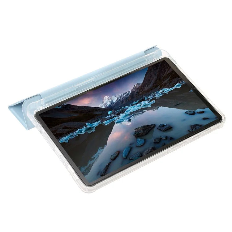 For Samsung Galaxy Tab A9+ Tablet Case Tri-fold PU Leather+TPU+Acrylic Stand Cover