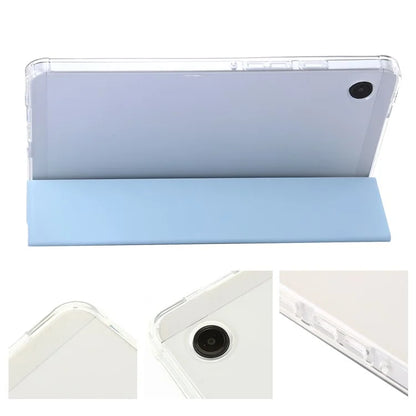 For Samsung Galaxy Tab A9+ Tablet Case Tri-fold PU Leather+TPU+Acrylic Stand Cover