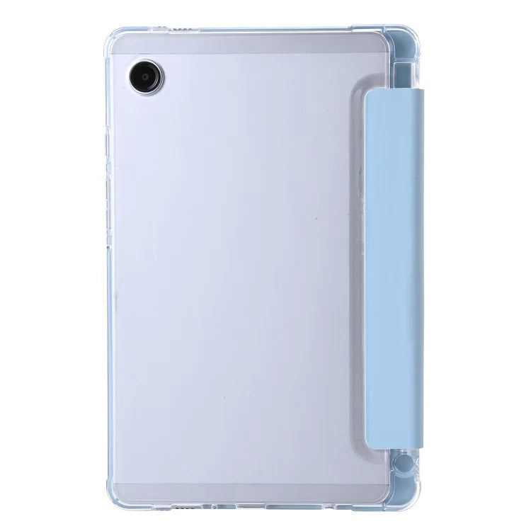 For Samsung Galaxy Tab A9+ Tablet Case Tri-fold PU Leather+TPU+Acrylic Stand Cover