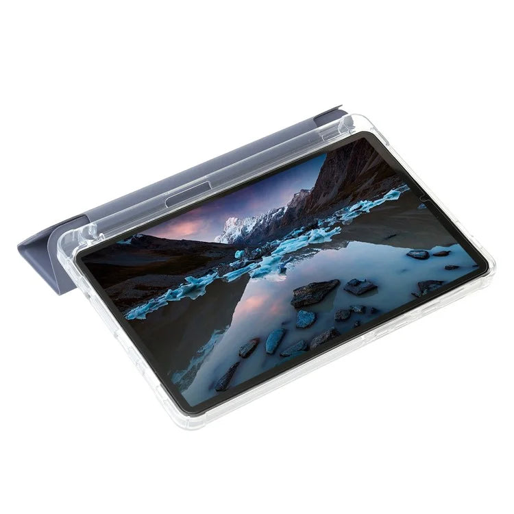 For Samsung Galaxy Tab A9+ Tablet Case Tri-fold PU Leather+TPU+Acrylic Stand Cover