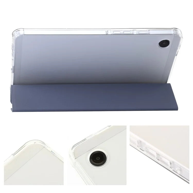 For Samsung Galaxy Tab A9+ Tablet Case Tri-fold PU Leather+TPU+Acrylic Stand Cover