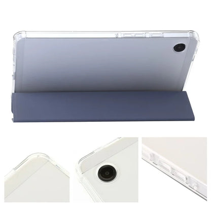 For Samsung Galaxy Tab A9+ Tablet Case Tri-fold PU Leather+TPU+Acrylic Stand Cover