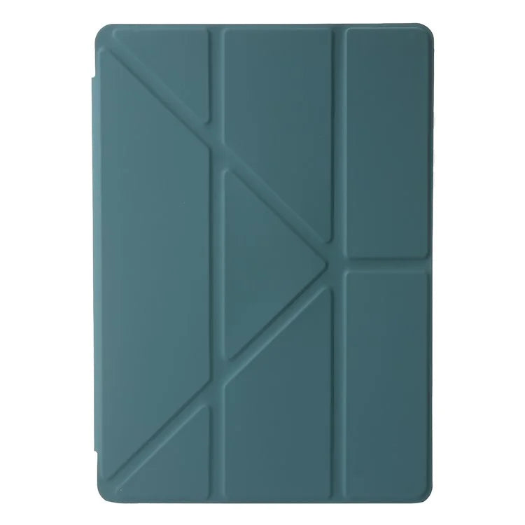 For Samsung Galaxy Tab A9+ Tablet Case PU+Acrylic+TPU Tri-fold Stand Cover