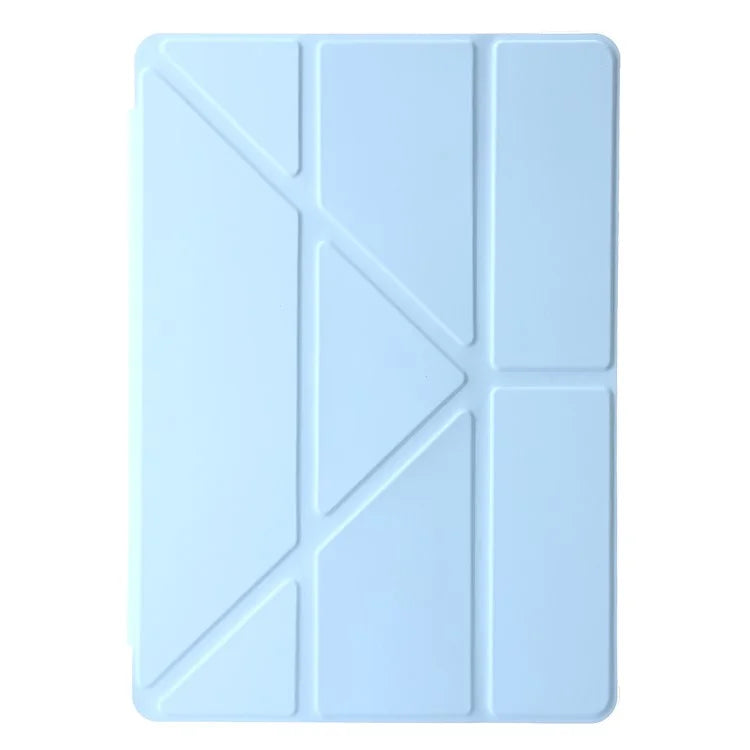 For Samsung Galaxy Tab A9+ Tablet Case PU+Acrylic+TPU Tri-fold Stand Cover