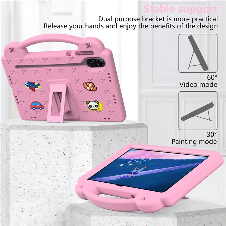 For Honor Pad X9 / Pad X8 Pro EVA Case Kickstand Anti-drop Kids Tablet Cover