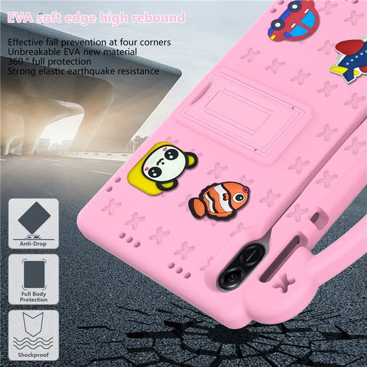 For Honor Pad X9 / Pad X8 Pro EVA Case Kickstand Anti-drop Kids Tablet Cover