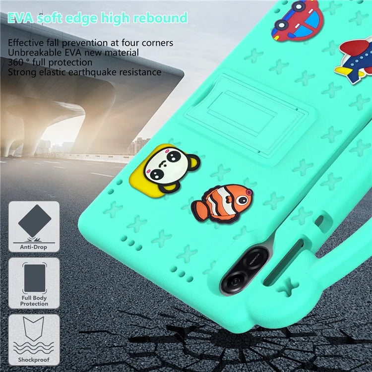 For Honor Pad X9 / Pad X8 Pro EVA Case Kickstand Anti-drop Kids Tablet Cover