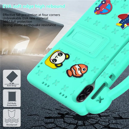 For Honor Pad X9 / Pad X8 Pro EVA Case Kickstand Anti-drop Kids Tablet Cover
