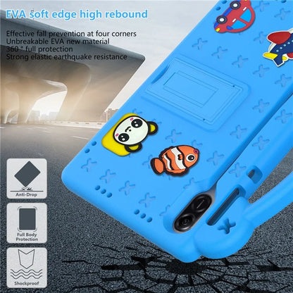 For Honor Pad X9 / Pad X8 Pro EVA Case Kickstand Anti-drop Kids Tablet Cover