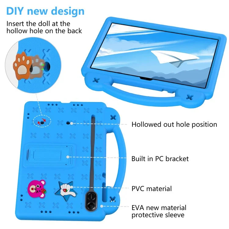 For Honor Pad X9 / Pad X8 Pro EVA Case Kickstand Anti-drop Kids Tablet Cover