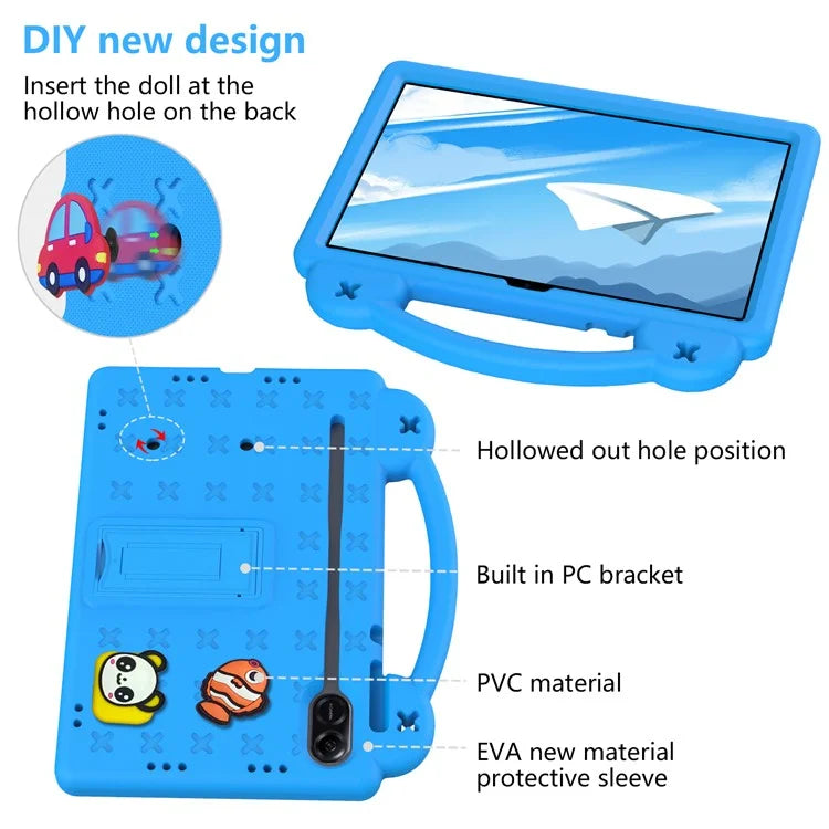 For Honor Pad X9 / Pad X8 Pro EVA Case Kickstand Anti-drop Kids Tablet Cover