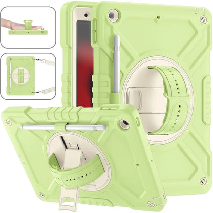 X-Shaped Series for iPad 10.2 (2019) / (2020) / (2021) Case Tablet Cover with Shoulder Strap / Hand Strap