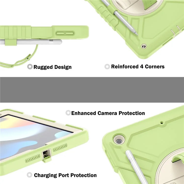 X-Shaped Series for iPad 10.2 (2019) / (2020) / (2021) Case Tablet Cover with Shoulder Strap / Hand Strap