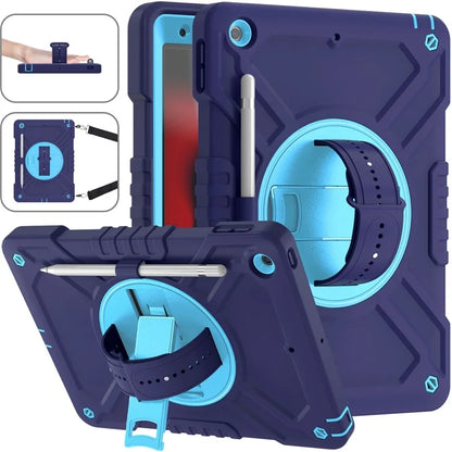 X-Shaped Series for iPad 10.2 (2019) / (2020) / (2021) Case Tablet Cover with Shoulder Strap / Hand Strap