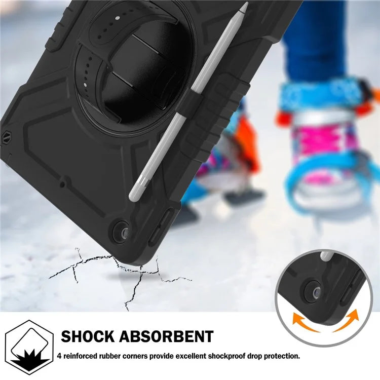 X-Shaped Series for iPad 10.2 (2019) / (2020) / (2021) Case Tablet Cover with Shoulder Strap / Hand Strap