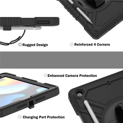 X-Shaped Series for iPad 10.2 (2019) / (2020) / (2021) Case Tablet Cover with Shoulder Strap / Hand Strap