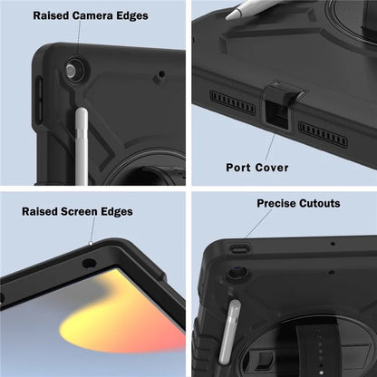 X-Shaped Series for iPad 10.2 (2019) / (2020) / (2021) Case Tablet Cover with Shoulder Strap / Hand Strap