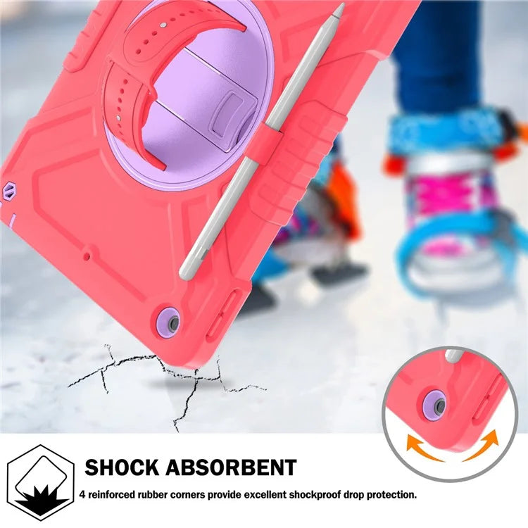 X-Shaped Series for iPad 10.2 (2019) / (2020) / (2021) Case Tablet Cover with Shoulder Strap / Hand Strap
