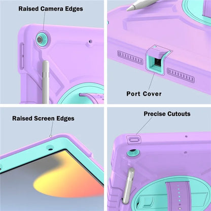 X-Shaped Series for iPad 10.2 (2019) / (2020) / (2021) Case Tablet Cover with Shoulder Strap / Hand Strap
