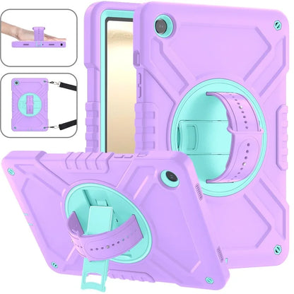 X-Shaped Series for Samsung Galaxy Tab A9+ Case PC+Silicone Rugged Shockproof Tablet Cover