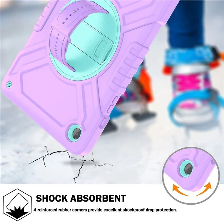 X-Shaped Series for Samsung Galaxy Tab A9+ Case PC+Silicone Rugged Shockproof Tablet Cover