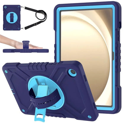 X-Shaped Series for Samsung Galaxy Tab A9+ Case PC+Silicone Rugged Shockproof Tablet Cover