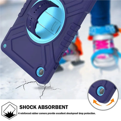 X-Shaped Series for Samsung Galaxy Tab A9+ Case PC+Silicone Rugged Shockproof Tablet Cover