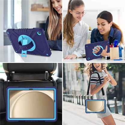 X-Shaped Series for Samsung Galaxy Tab A9+ Case PC+Silicone Rugged Shockproof Tablet Cover