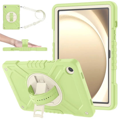 X-Shaped Series for Samsung Galaxy Tab A9+ Case PC+Silicone Rugged Shockproof Tablet Cover