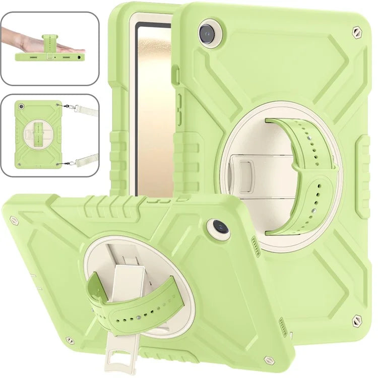 X-Shaped Series for Samsung Galaxy Tab A9+ Case PC+Silicone Rugged Shockproof Tablet Cover