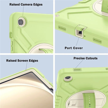X-Shaped Series for Samsung Galaxy Tab A9+ Case PC+Silicone Rugged Shockproof Tablet Cover