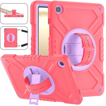 X-Shaped Series for Samsung Galaxy Tab A9+ Case PC+Silicone Rugged Shockproof Tablet Cover
