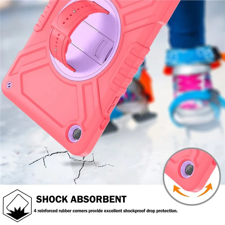 X-Shaped Series for Samsung Galaxy Tab A9+ Case PC+Silicone Rugged Shockproof Tablet Cover