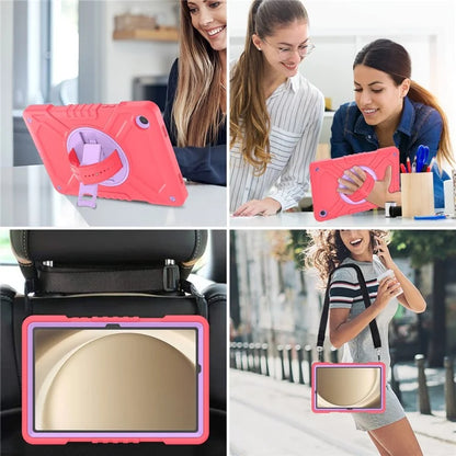 X-Shaped Series for Samsung Galaxy Tab A9+ Case PC+Silicone Rugged Shockproof Tablet Cover