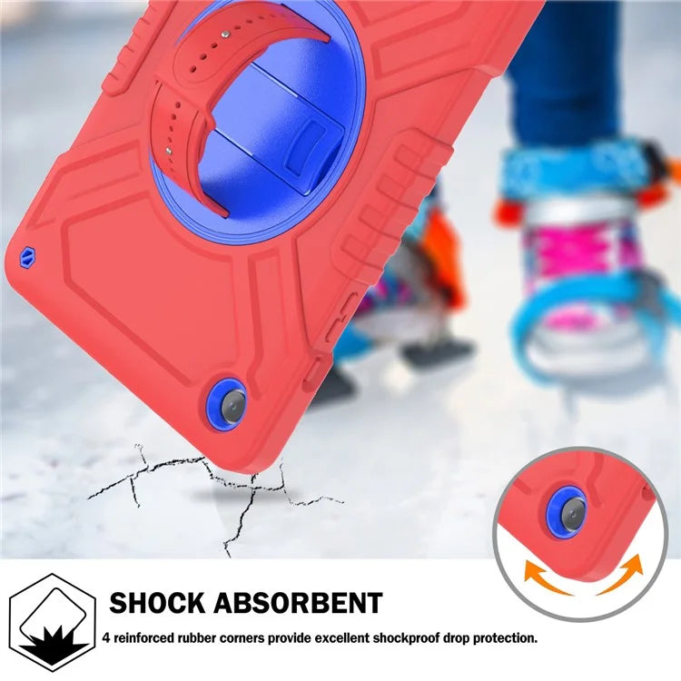 X-Shaped Series for Samsung Galaxy Tab A9+ Case PC+Silicone Rugged Shockproof Tablet Cover