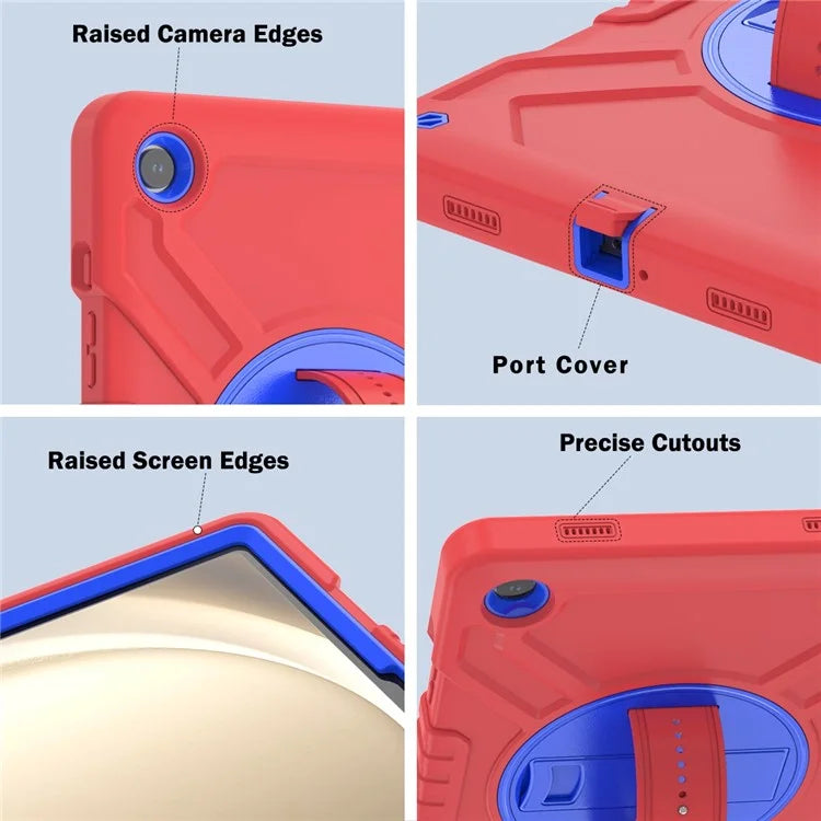 X-Shaped Series for Samsung Galaxy Tab A9+ Case PC+Silicone Rugged Shockproof Tablet Cover