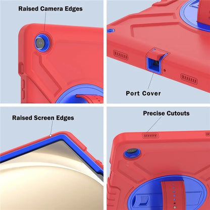 X-Shaped Series for Samsung Galaxy Tab A9+ Case PC+Silicone Rugged Shockproof Tablet Cover