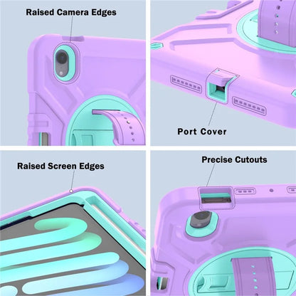 X-Shaped Series for iPad mini (2021) Tablet Case Kickstand Rugged Cover with Shoulder Strap