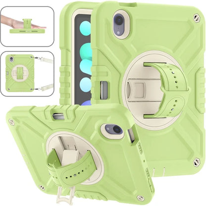 X-Shaped Series for iPad mini (2021) Tablet Case Kickstand Rugged Cover with Shoulder Strap
