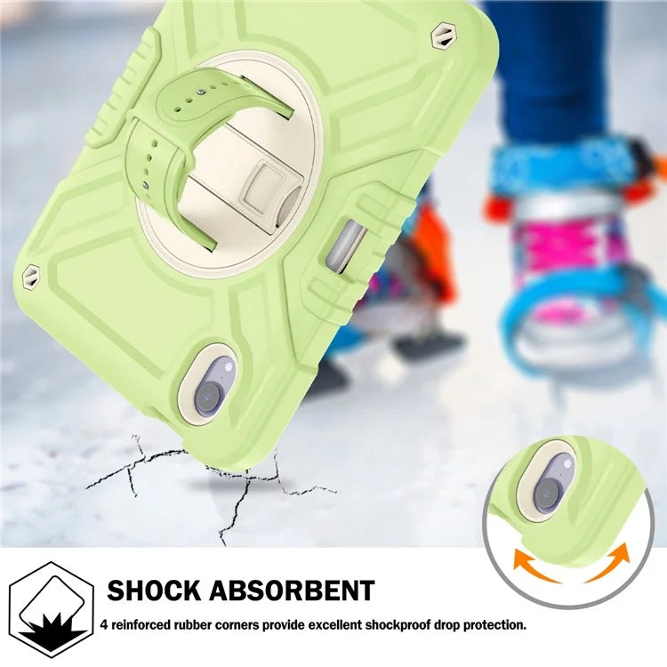 X-Shaped Series for iPad mini (2021) Tablet Case Kickstand Rugged Cover with Shoulder Strap