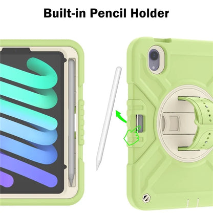 X-Shaped Series for iPad mini (2021) Tablet Case Kickstand Rugged Cover with Shoulder Strap
